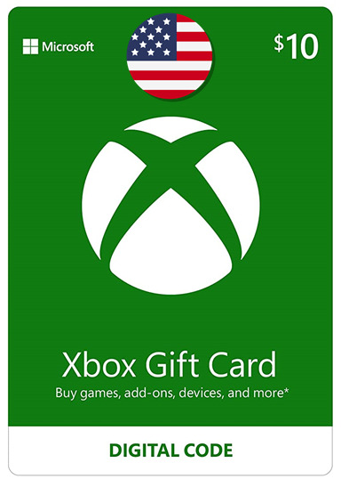 Пополнение кошелька Xbox, регион US, 10 US