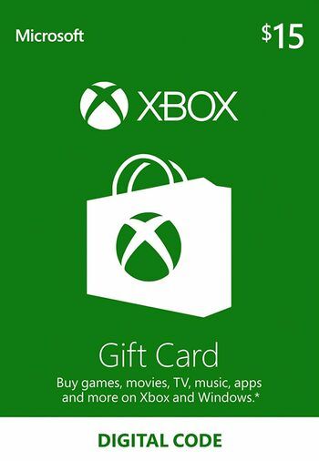 Пополнение кошелька Xbox, регион US, 15 US