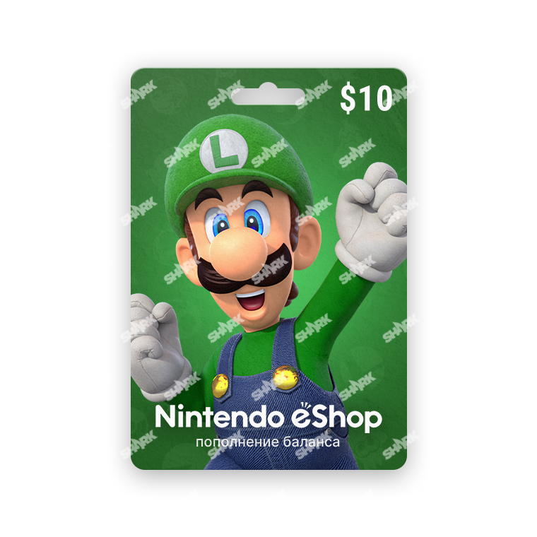Код пополнения Nintendo eShop номинал 10 USD