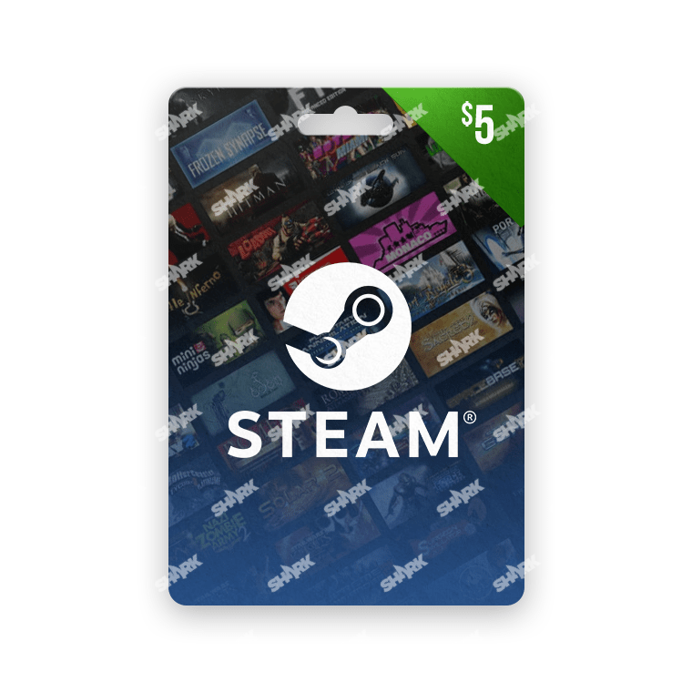 Пополнение кошелька Steam, карта оплаты Steam, регион US, 5 US